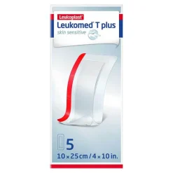 Leukomed® T plus skin sensitive 10x25 cm, 5 St