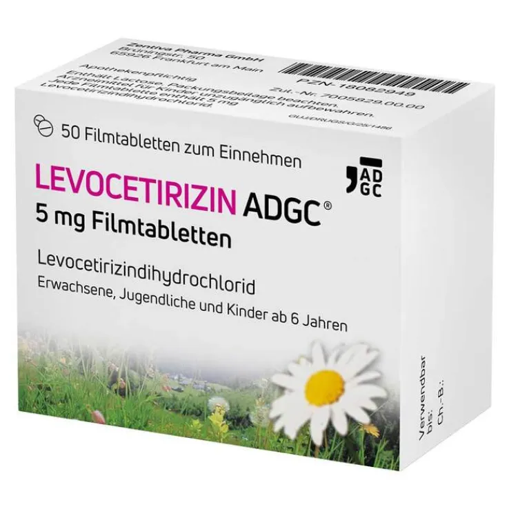 LEVOCETIRIZIN ADGC® 5 mg Filmtabletten, 50 St