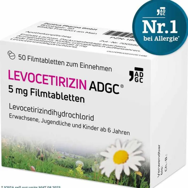LEVOCETIRIZIN ADGC® 5 mg Filmtabletten, 50 St