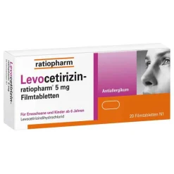 Levocetirizin-ratiopharm 5 mg Filmtabletten, 100 St