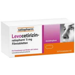 Levocetirizin-ratiopharm 5 mg Filmtabletten, 50 St