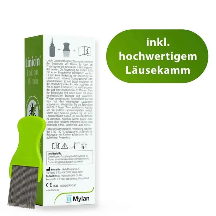 Linicin® Lotion 15 min mit Läusekamm, 100 ml