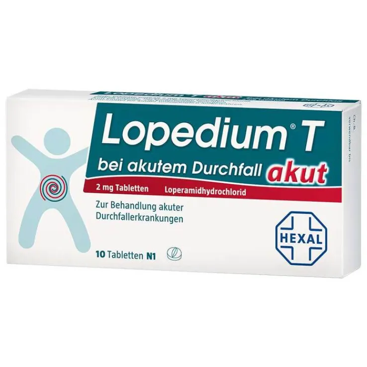 Lopedium T akut bei akutem Durchfall Tabletten, 10 St