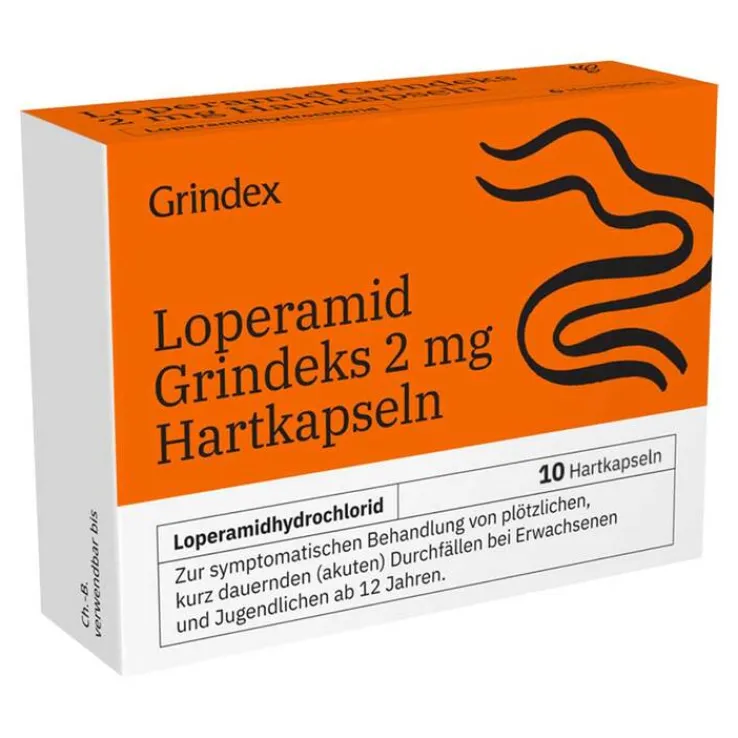 Loperamid Grindeks 2 mg Hartkapseln, 10 St