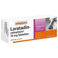 Loratadin ratiopharm 10 mg Tabletten, 50 St