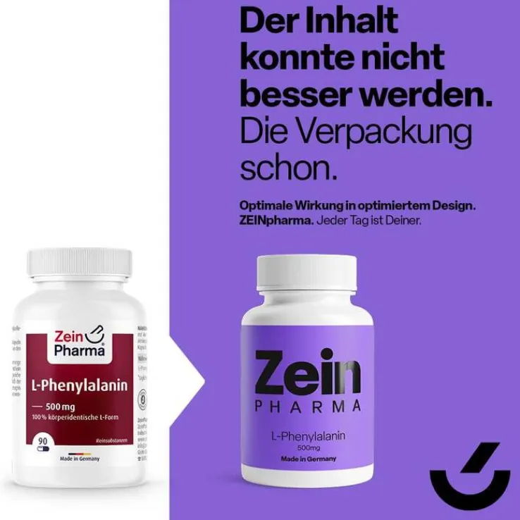 L-Phenylalanin 500 mg veg.HPMC Kapseln Zein Pharma, 90 St