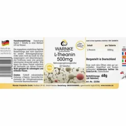 L-Theanin 500 mg Tabletten, 60 St