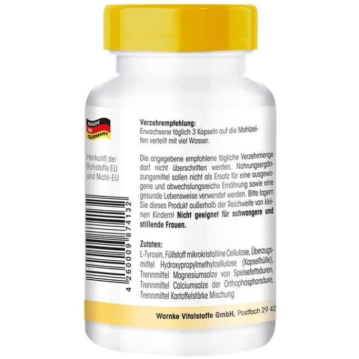 L-Tyrosin 500 mg Kapseln, 90 St