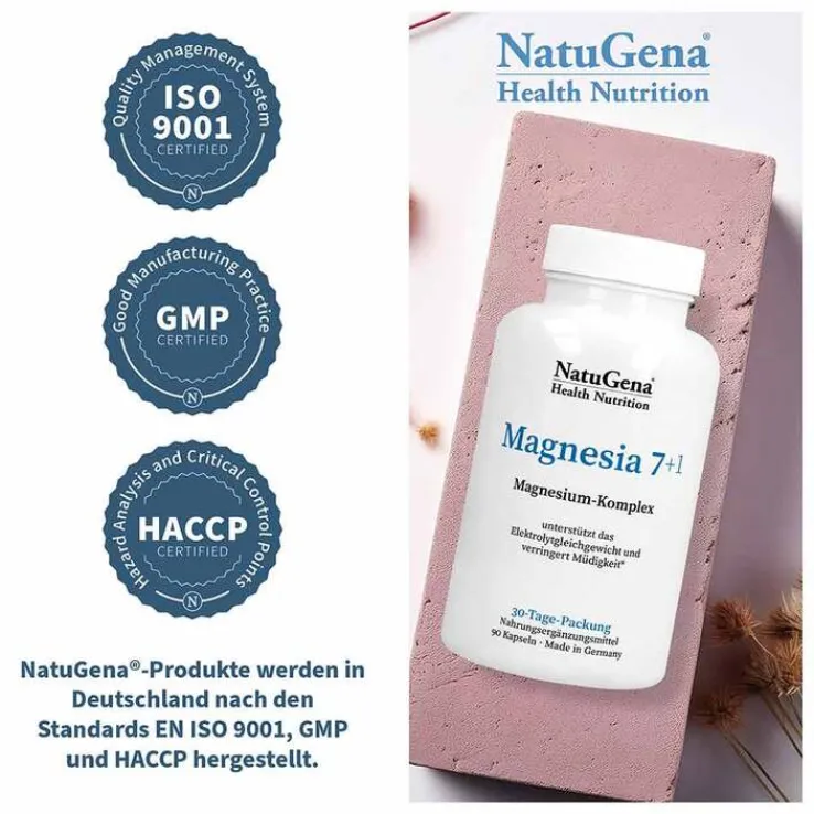 Magnesia 7 + 1 Magnesium-Komplex vegan Kapseln, 90 St