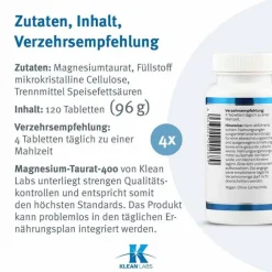 Magnesium Taurat 400 Tabletten, 120 St
