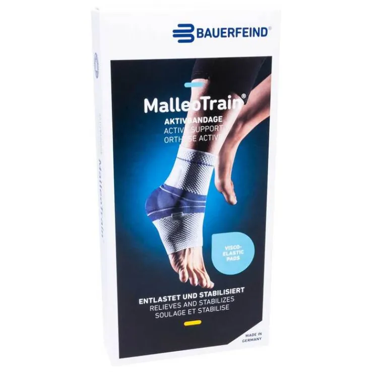 Malleotrain Sprunggelenkbandage Größe 3 links schwarz , 1 St