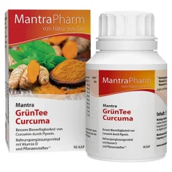 Mantra Grüntee Curcuma Kapseln, 90 St