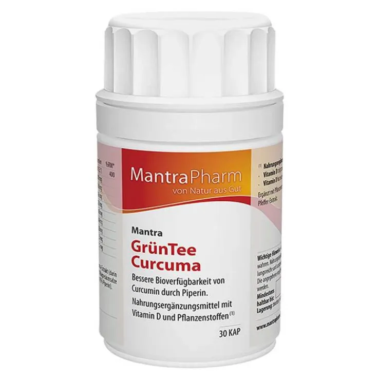 Mantra Grüntee Curcuma Kapseln, 30 St
