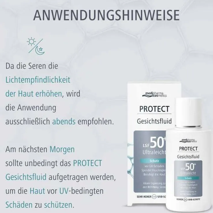 Medipharma cosmetics Protect Gesichtsfluid LSF 50 + , 50 ml
