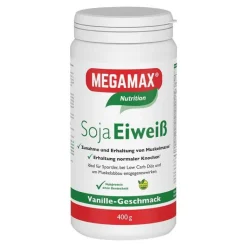 Megamax Soja Eiweiß Vanille Pulver, 400 g