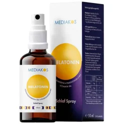 Melatonin Ashwagandha Mediakos Schlaf Spray vegan, 50 ml