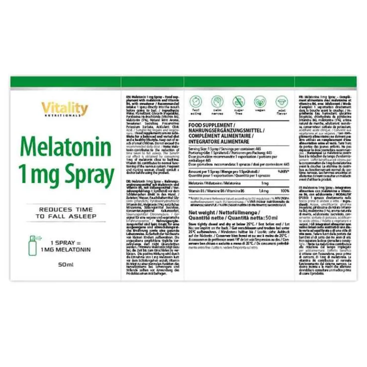 Melatonin 1 mg Spray, 50 ml