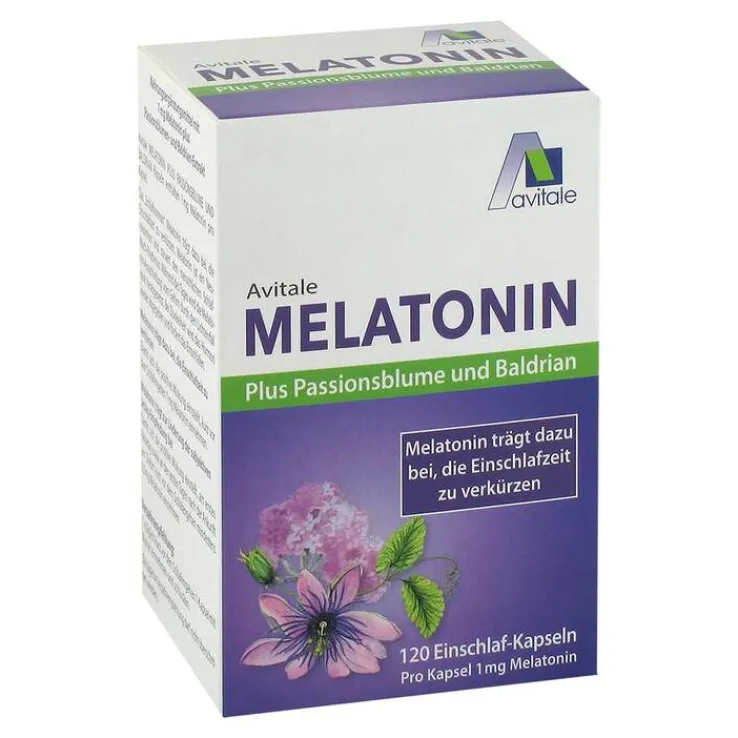 Melatonin + Passionsblume + Baldrian Kapseln, 120 St