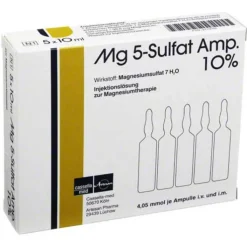 MG 5 Sulfat Ampulle 10% Injektionslösung, 5 St