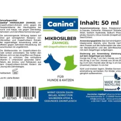 Mikrosilber-Zahngel für Hunde / Katzen, 50 ml