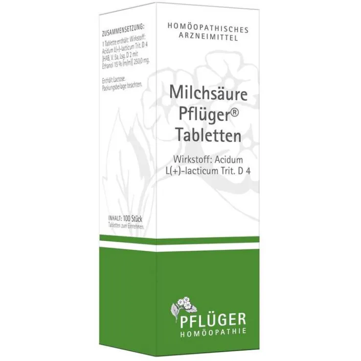 Milchsäure Pflüger Tabletten, 100 St