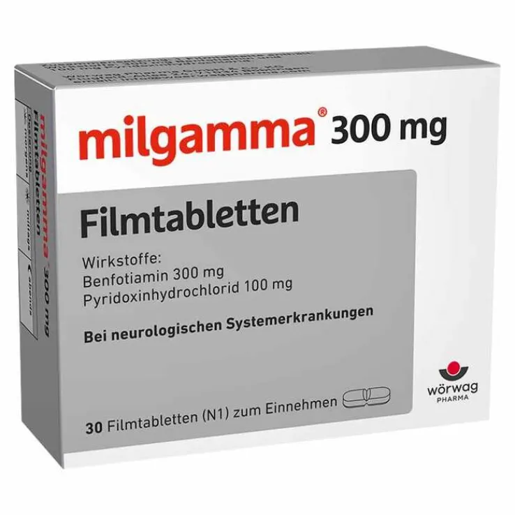 milgamma® 300 mg Vitamin B1 + 100 mg Vitamin B6, 30 St