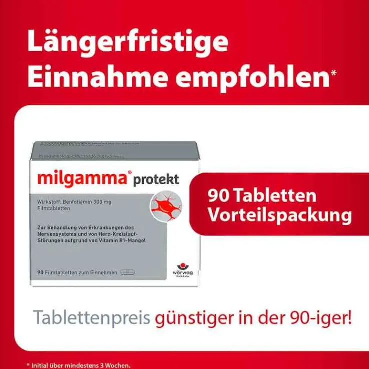 milgamma protekt Vitamin B1 Tabletten, 90 St