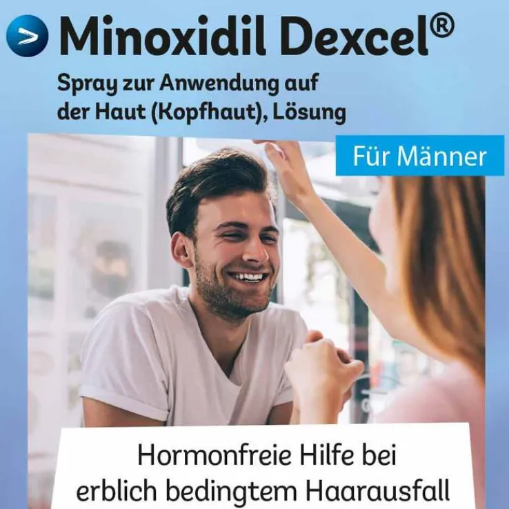 Minoxidil Dexcel 50 mg / ml Spray z.Anw.a.d.Kopfhaut, 3X60 ml