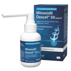 Minoxidil Dexcel 20 mg / ml Spray z.Anw.a.d.Kopfhaut, 3X60 ml