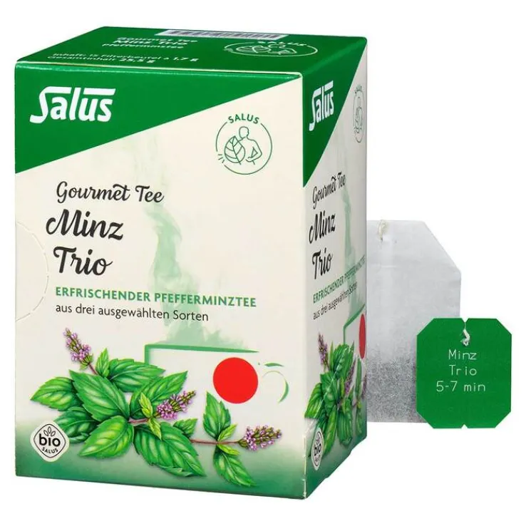 Minz Trio Gourmet Tee Bio Salus Filterbeutel, 15 St