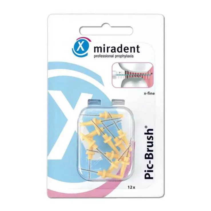 Miradent Interdentalbürste Pic-Brush x-fein gelb, 12 St
