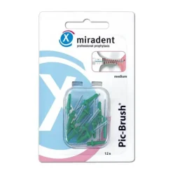 Miradent Interdentalbürste Pic-Brush medium grün, 12 St