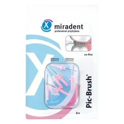 Miradent Interdentalbürste Pic-Brush xx-fein pink, 6 St