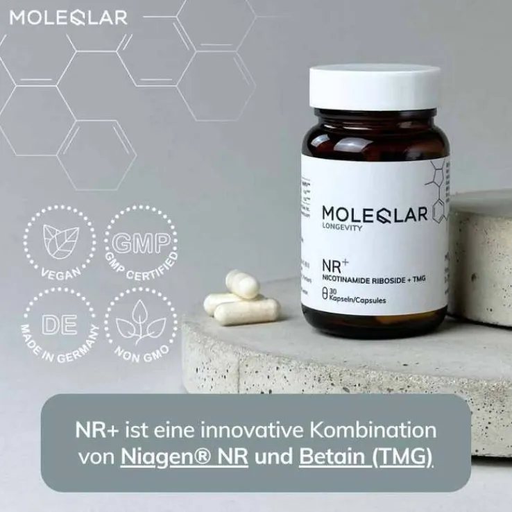 Moleqlar Longevity NR + Nicotinamid Kapseln, 30 St