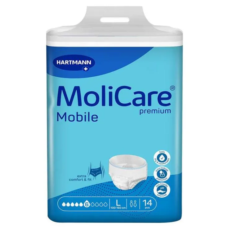 Molicare Premium Mobile 6 Tropfen Größe L, 14 St
