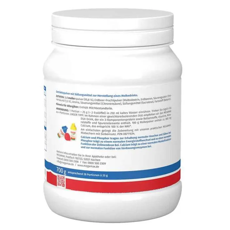 Molke Drink Megamax Erdbeere, 700 g