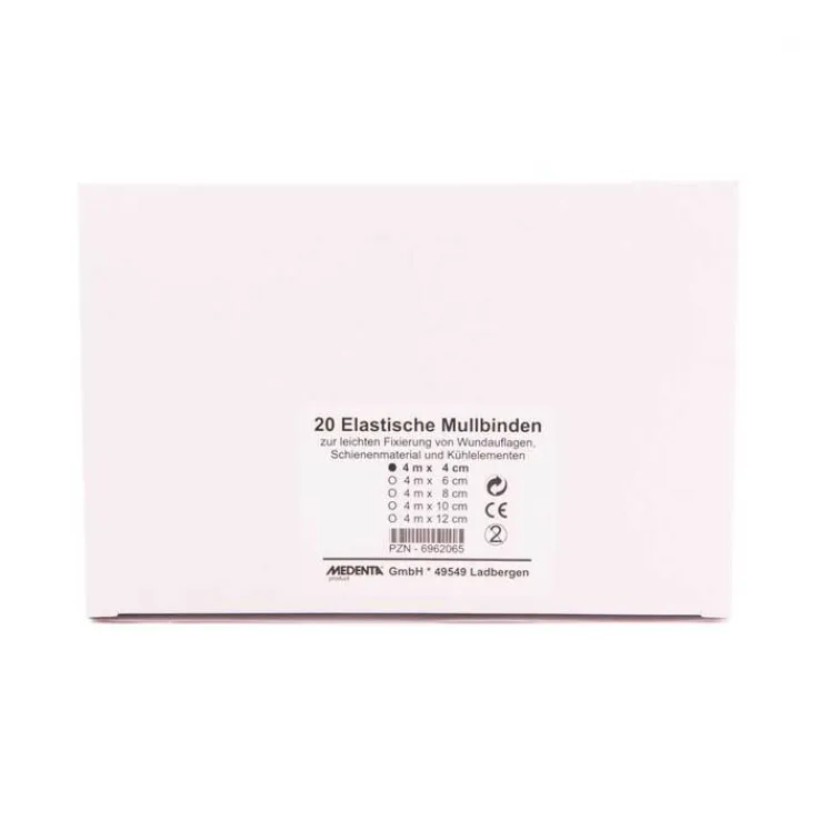 Mullbinden elastisch 4mx4cm, 20 St