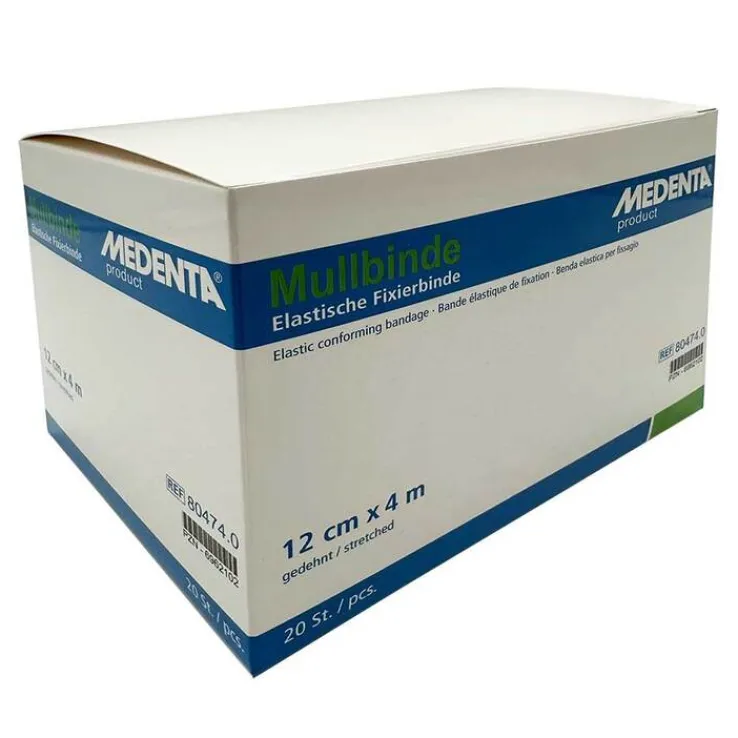 Mullbinden elastisch 4mx12cm, 20 St