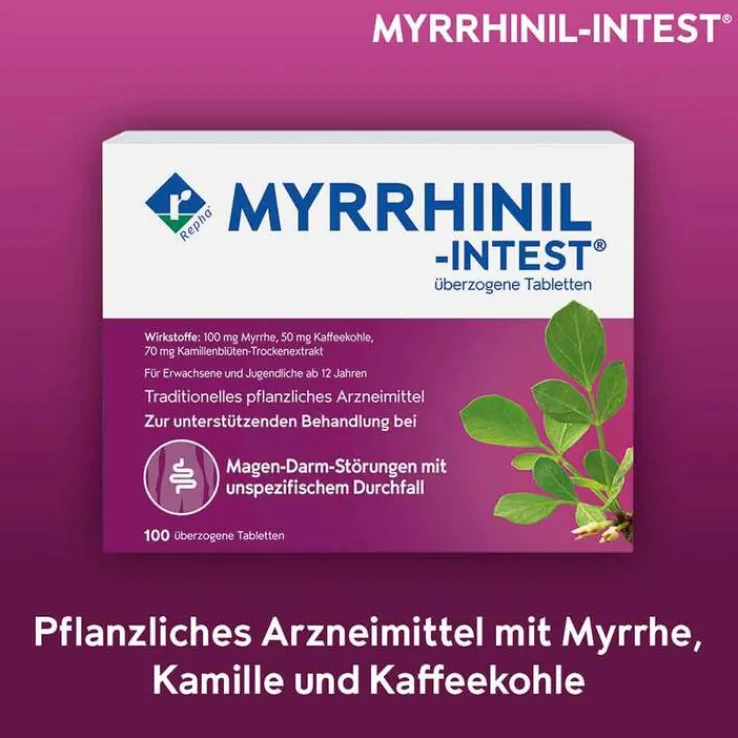 MYRRHINIL-INTEST überzogene Tabletten, 50 St