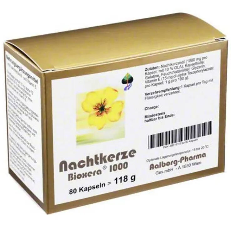 Nachtkerze Bioxera 1000 Kapseln, 80 St