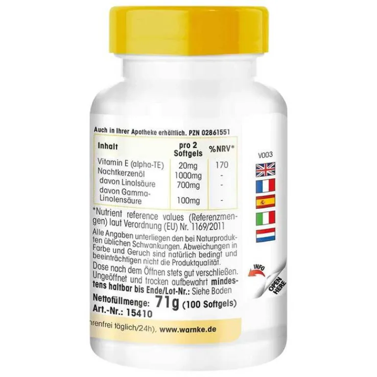 Nachtkerzenöl 500 mg Kapseln, 100 St