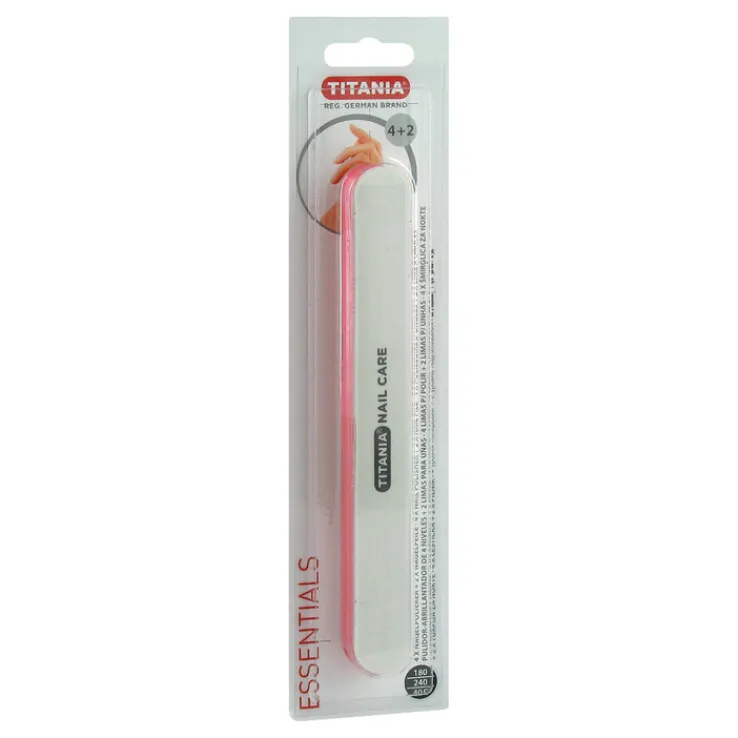 Nagelpolierer 4 Stufen + 2fach Nagelfeile Titania, 1 St