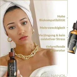 Nanoil Arganöl für Körper, Gesicht und Haar, 50 ml