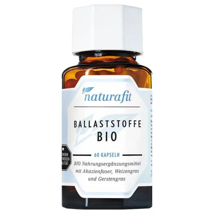 Naturafit Ballaststoffe Bio Kapseln, 60 St