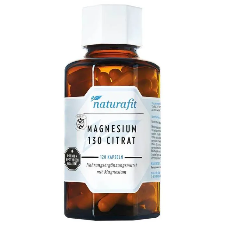 Naturafit Magnesium 130 Citr Kapseln, 120 St
