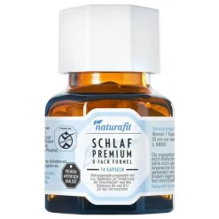 Naturafit Schlaf Premium 8-fach Formel Kapseln, 14 St
