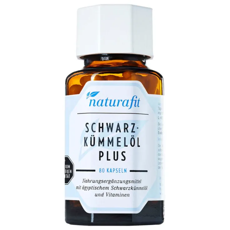 Naturafit Schwarzkümmel Öl Plus Kapseln, 80 St