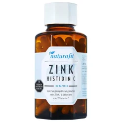 Naturafit Zink Histidin C Kapseln, 180 St