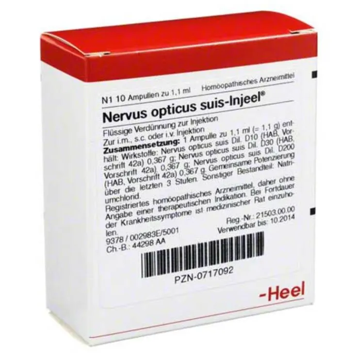 Nervus Opticus suis Injeel Ampullen, 10 St