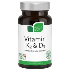 Nicapur Vitamin K2 & D3 Kapseln, 60 St